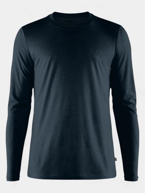 tricou cu maneci lungi, pentru sport pt. barbati Fjallraven Abisko Wool LS M albastru inchis 7