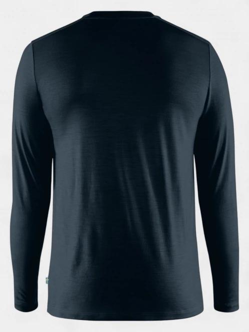 tricou cu maneci lungi, pentru sport pt. barbati Fjallraven Abisko Wool LS M albastru inchis 8