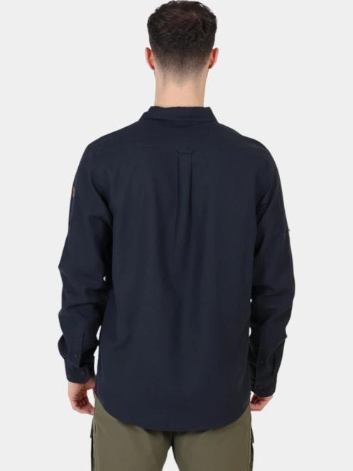 camasa cu maneci lungi pt. barbati Fjallraven Övik Travel Shirt LS M albastru inchis 4