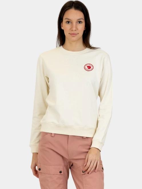 pulover pt. femei Fjallraven 1960 Logo Badge Sweater W alb 2