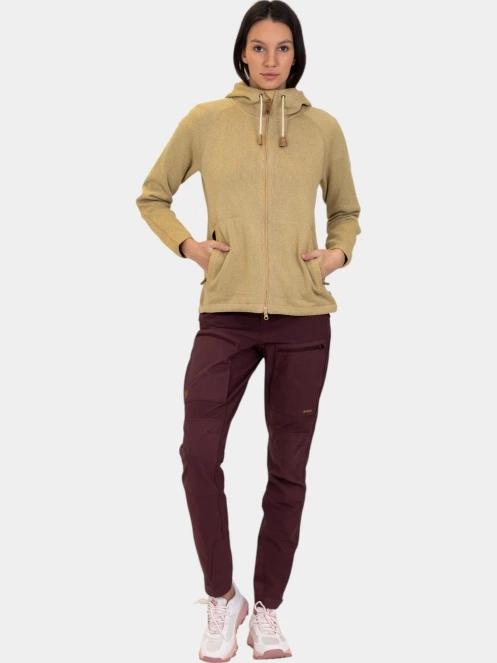 pulover cu gluga pt. femei Fjallraven Övik Fleece Hoodie W nisip 5