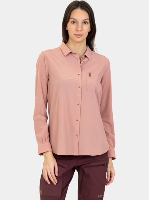 camasa cu maneci lungi pt. femei Fjallraven Övik Lite Shirt LS W roz 2