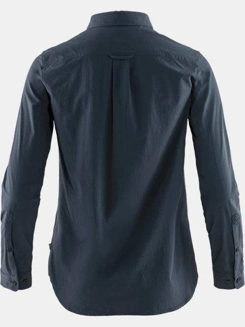 camasa cu maneci lungi pt. femei Fjallraven Övik Lite Shirt LS W albastru inchis 6
