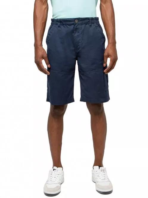 pantaloni scurti cu buzunare laterale pt. barbati TBS Fuppaber albastru inchis 2