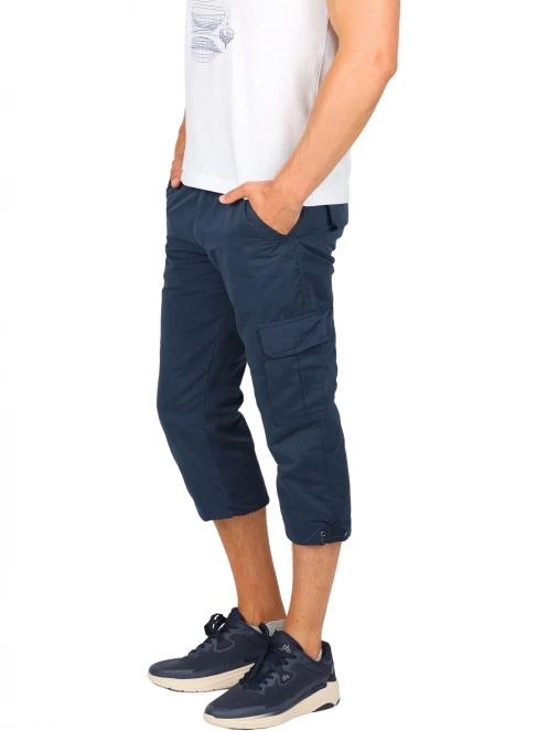pantaloni trei sferturi pt. barbati TBS Fuppacou albastru inchis 3