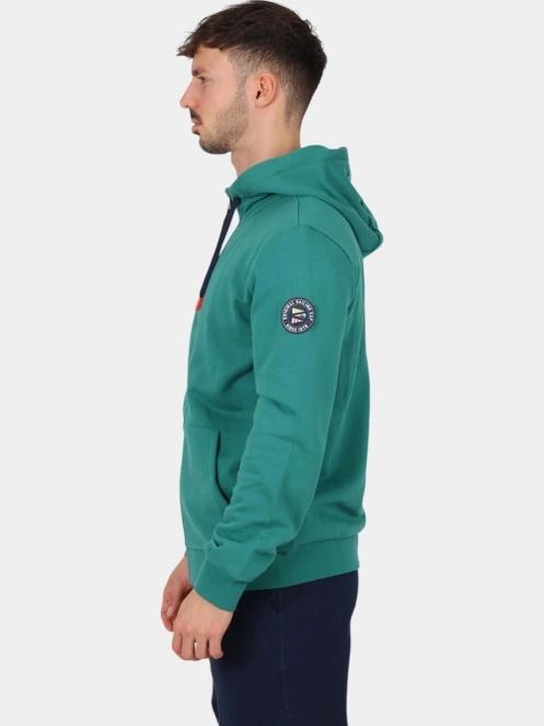 pulover cu gluga pt. barbati TBS Gianizip verde 3
