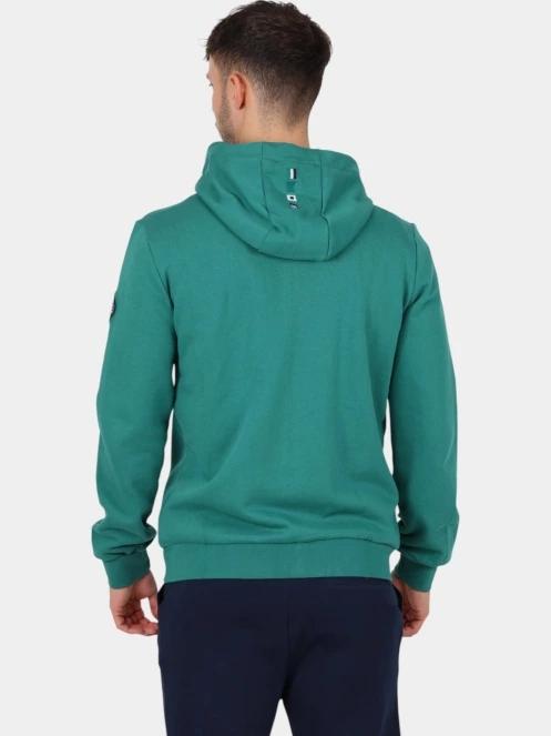pulover cu gluga pt. barbati TBS Gianizip verde 4