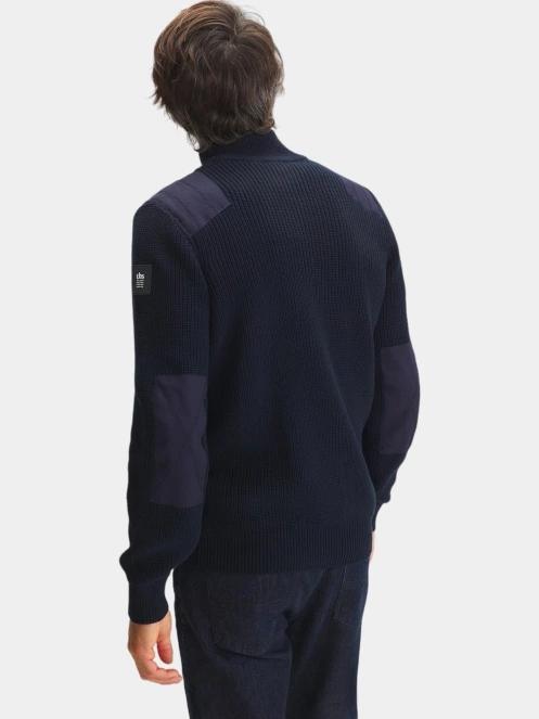 cardigan pt. barbati TBS Hebergil albastru inchis 3