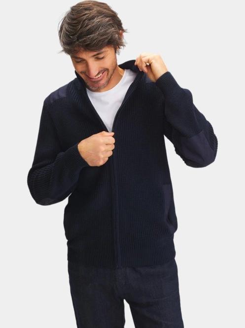 cardigan pt. barbati TBS Hebergil albastru inchis 6