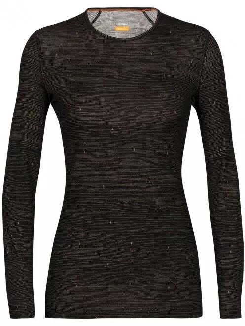 top lenjerie de corp pt. femei Icebreaker Women 200 Oasis LS Crewe Ski Tracks negru 4