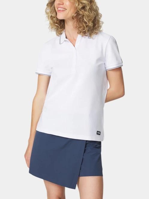 tricou cu guler pt. femei TBS Irrispol alb 2