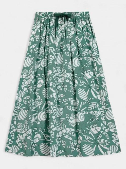fusta midi pt. femei TBS Janiejup verde 5