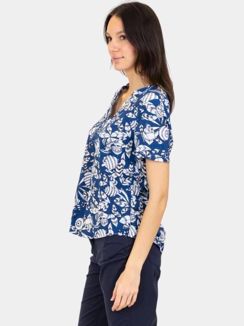 bluza cu maneci scurte pt. femei TBS Janiemis albastru 3