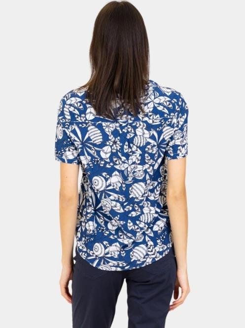 bluza cu maneci scurte pt. femei TBS Janiemis albastru 4