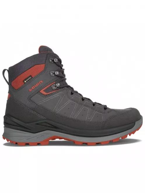 bocanci de drumetie impermeabili pt. barbati Lowa Toro Evo Gtx Mid gri 2