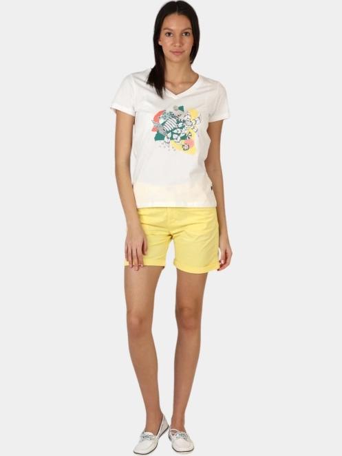 tricou cu maneci scurte pt. femei TBS Lugditee alb 6