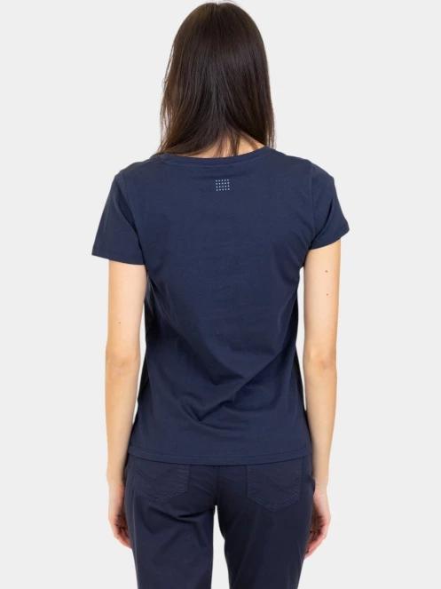 tricou cu maneci scurte pt. femei TBS Lugditee albastru inchis 4