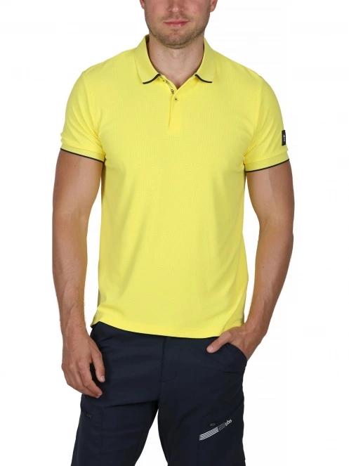 tricou cu guler pt. barbati TBS Mancepol galben 2