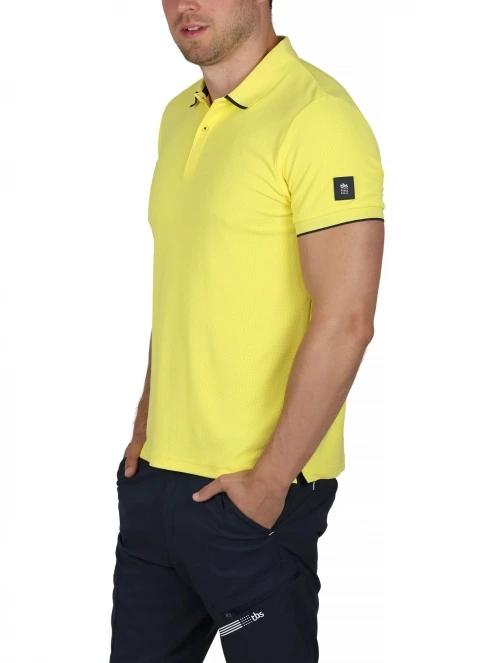 tricou cu guler pt. barbati TBS Mancepol galben 3