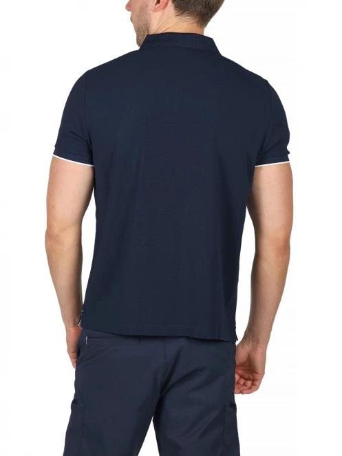 tricou cu guler pt. barbati TBS Mancepol albastru inchis 4