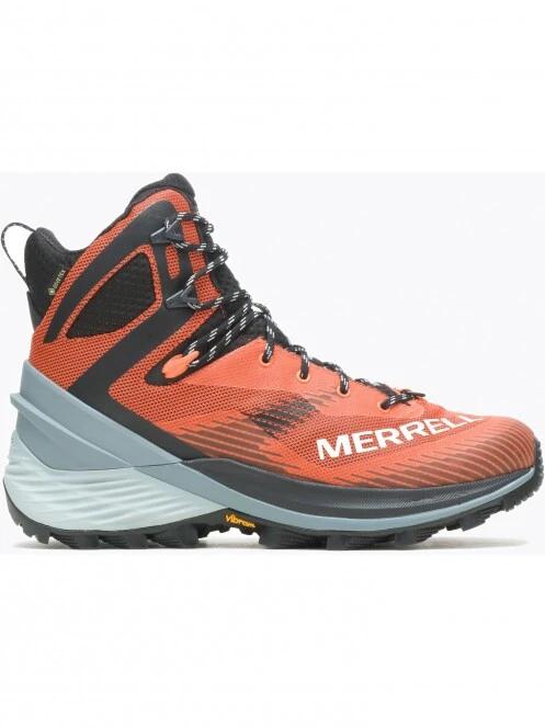 pantofi de drumetie pt. barbati Merrell Rogue Hiker Mid GTX portocaliu 2