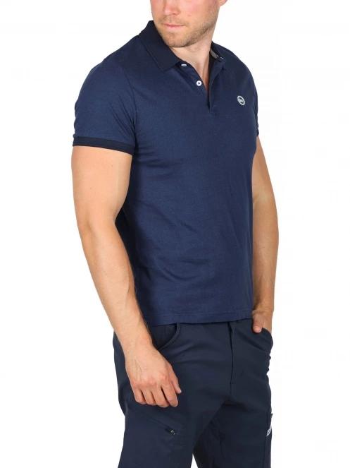 tricou cu guler pt. barbati TBS Milekpol albastru inchis 3
