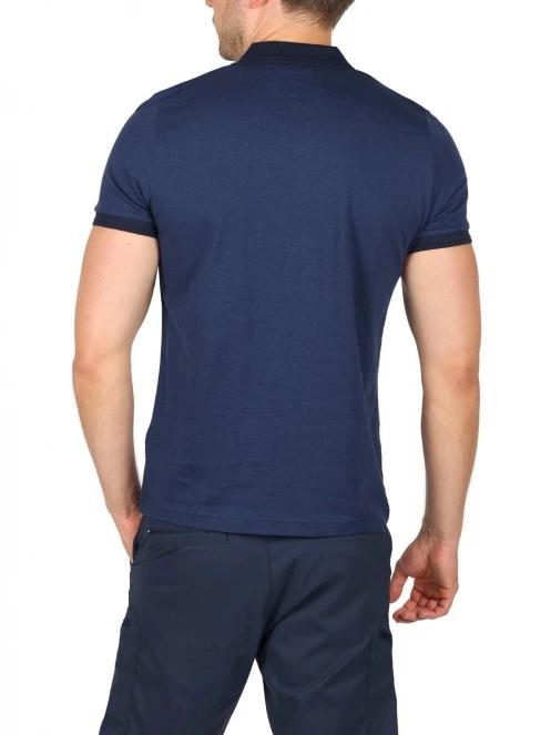 tricou cu guler pt. barbati TBS Milekpol albastru inchis 4