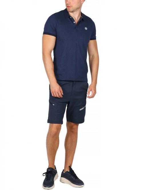 tricou cu guler pt. barbati TBS Milekpol albastru inchis 5