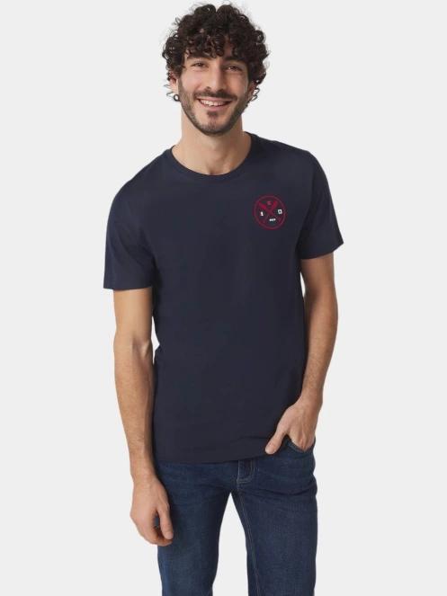 tricou cu maneci scurte pt. barbati TBS Milertee albastru inchis 2