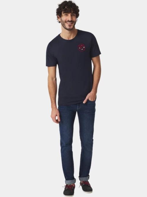 tricou cu maneci scurte pt. barbati TBS Milertee albastru inchis 4