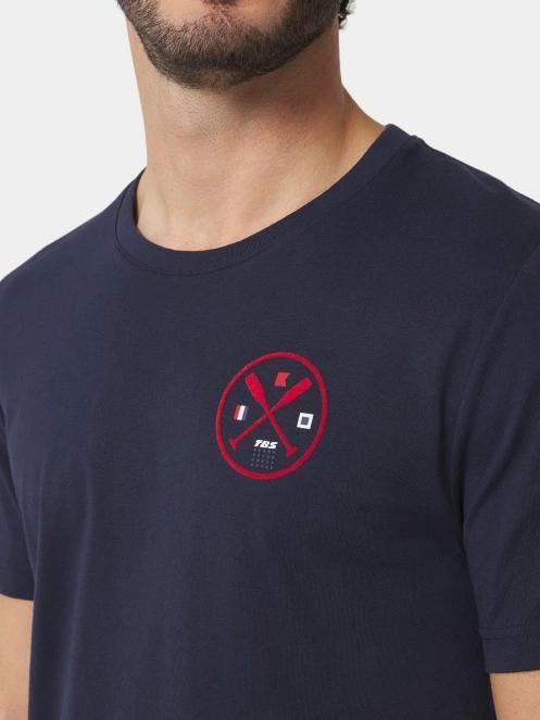 tricou cu maneci scurte pt. barbati TBS Milertee albastru inchis 5