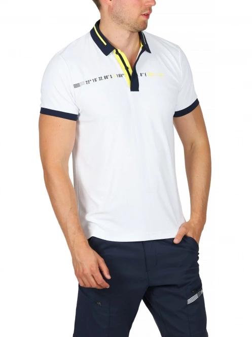 tricou cu guler pt. barbati TBS Mincepol alb 3