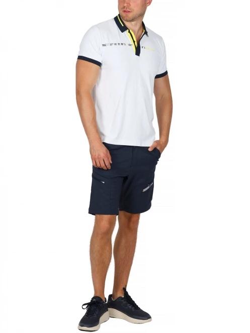 tricou cu guler pt. barbati TBS Mincepol alb 5