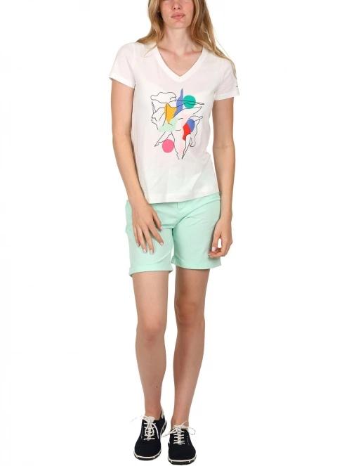 tricou cu maneci scurte pt. femei TBS Minxitee alb 5