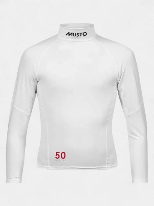 lycra cu maneci lungi Musto Jr Champ Rash Guard alb 2