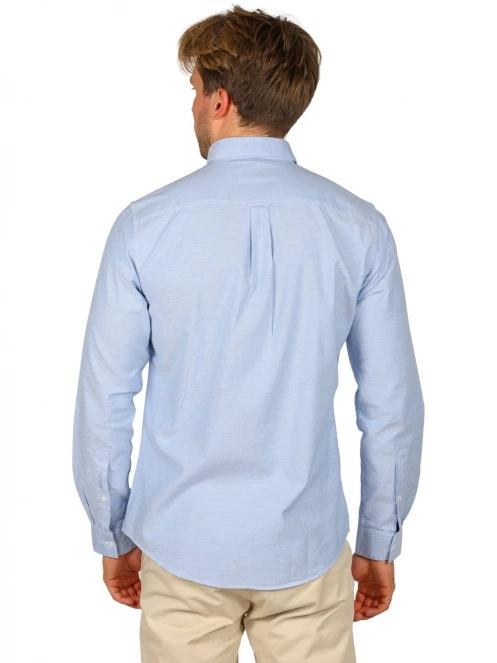camasa cu maneci lungi pt. barbati Musto Ess Ls Oxford Shirt albastru deschis 4