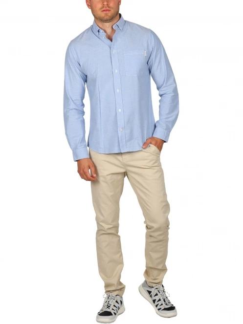 camasa cu maneci lungi pt. barbati Musto Ess Ls Oxford Shirt albastru deschis 5