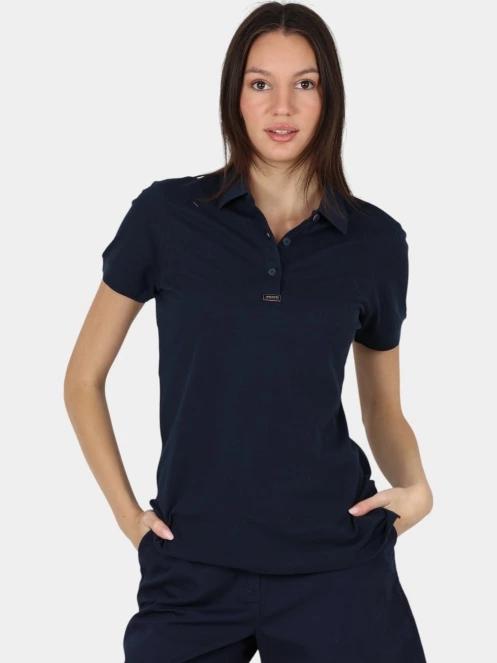 tricou cu guler pt. femei Musto W Ess Pique Polo albastru inchis 2