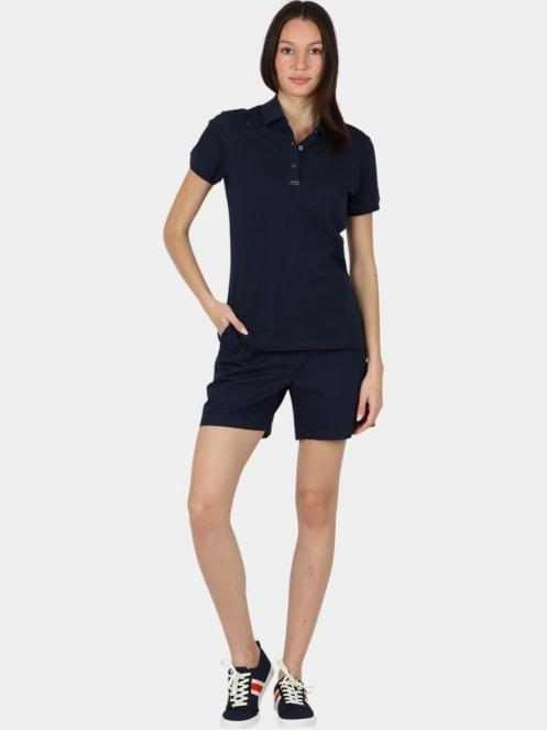 tricou cu guler pt. femei Musto W Ess Pique Polo albastru inchis 5