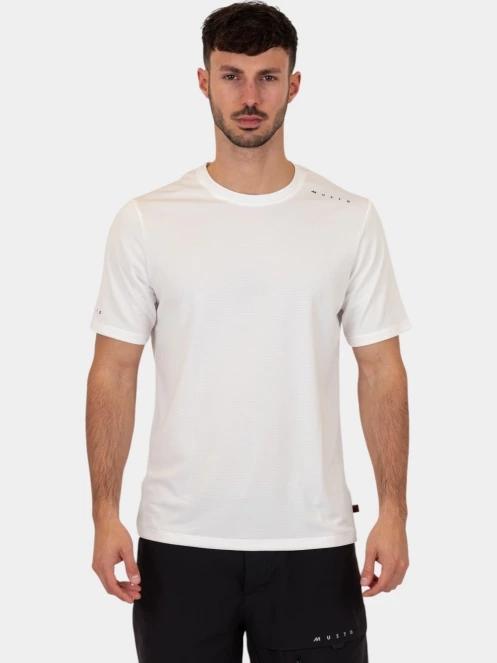 tricou pentru sport, cu maneci scurte pt. barbati Musto M Evo Crew Sunblock Ss Tee alb 2