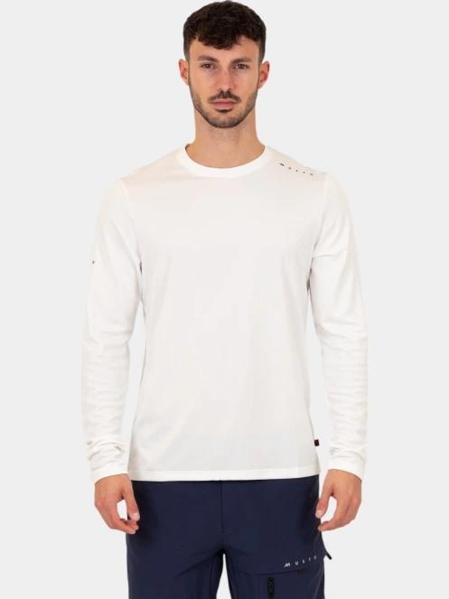 tricou cu maneci lungi, pentru sport pt. barbati Musto M Evo Crew Sunblock Ls Tee alb 2