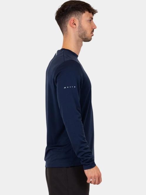 tricou cu maneci lungi, pentru sport pt. barbati Musto M Evo Crew Sunblock Ls Tee albastru inchis 3