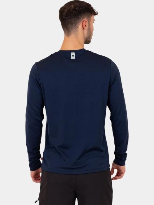 tricou cu maneci lungi, pentru sport pt. barbati Musto M Evo Crew Sunblock Ls Tee albastru inchis 4