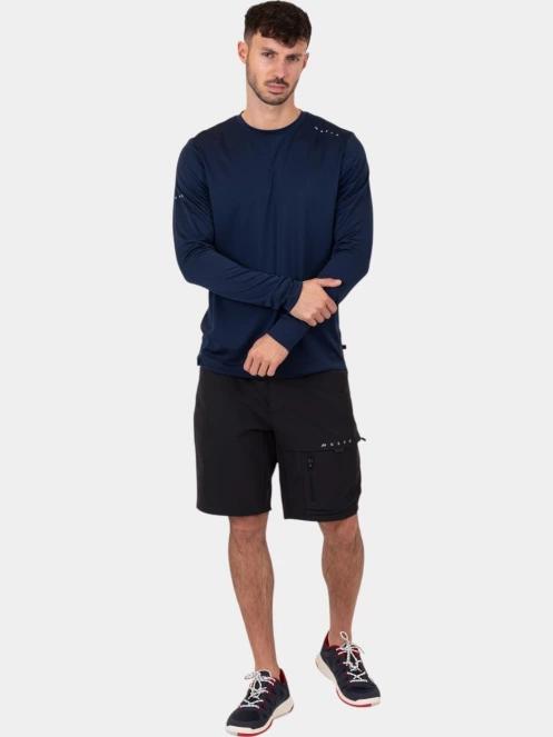 tricou cu maneci lungi, pentru sport pt. barbati Musto M Evo Crew Sunblock Ls Tee albastru inchis 5