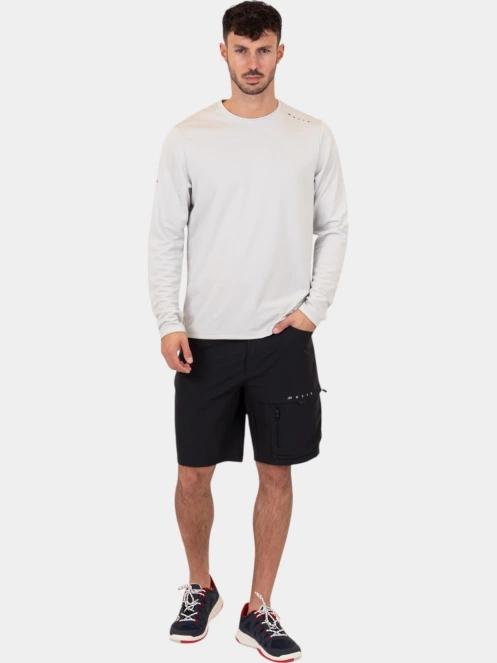 tricou cu maneci lungi, pentru sport pt. barbati Musto M Evo Crew Sunblock Ls Tee gri 5