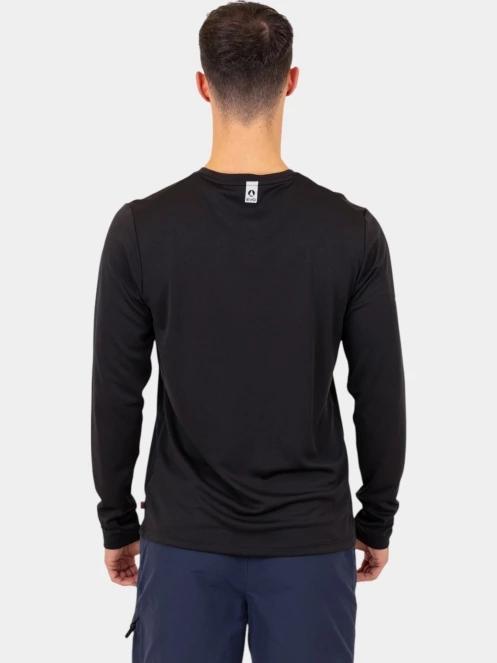 tricou cu maneci lungi, pentru sport pt. barbati Musto M Evo Crew Sunblock Ls Tee negru 4