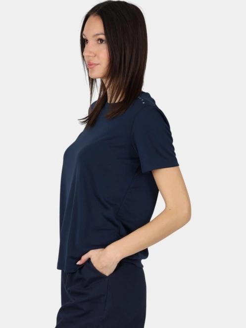 tricou pentru sport, cu maneci scurte pt. femei Musto W Evo Crew Sunblock Ss Tee albastru inchis 3