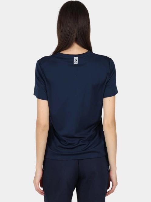 tricou pentru sport, cu maneci scurte pt. femei Musto W Evo Crew Sunblock Ss Tee albastru inchis 4