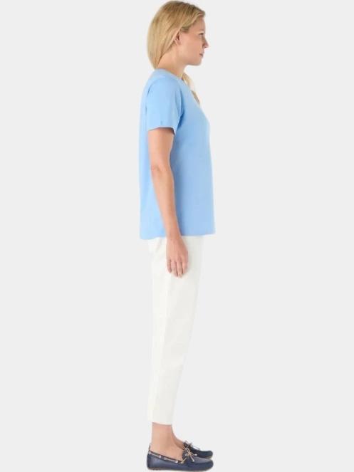 tricou cu maneci scurte pt. femei Musto W 1964 Graphic Ss Tee albastru deschis 3