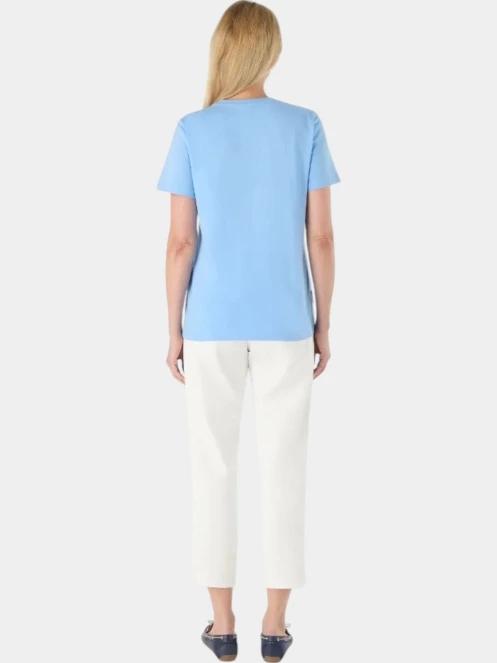 tricou cu maneci scurte pt. femei Musto W 1964 Graphic Ss Tee albastru deschis 4